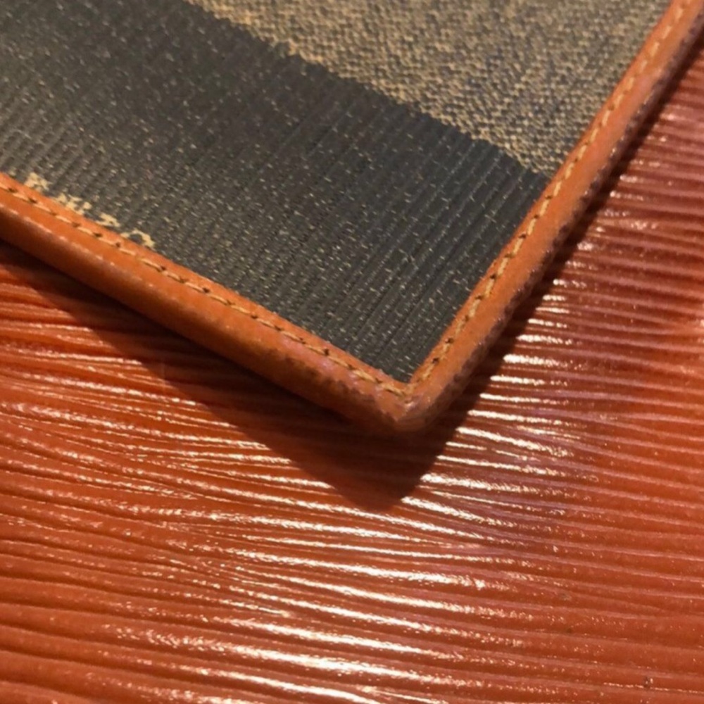 FENDI Pequin Pecan Striped Pattern Bifold Wallet NEW IN BOX - Picture 16 of 17
